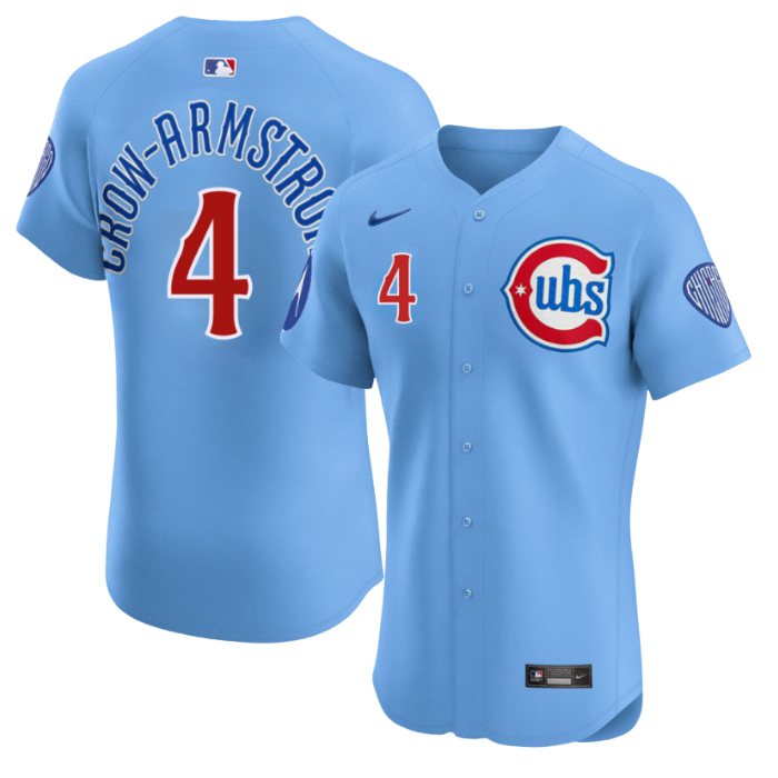 Chicago Cubs Pete Crow-Armstrong Blues Alternate Elite Jersey by Nike