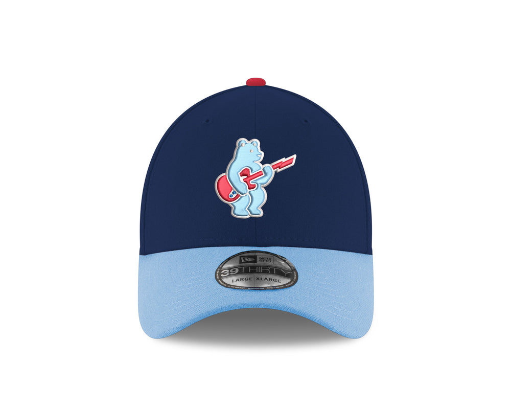 Chicago Cubs Blues Alt Bear 39THIRTY Navy Sky Cap by New Era Caps New Era