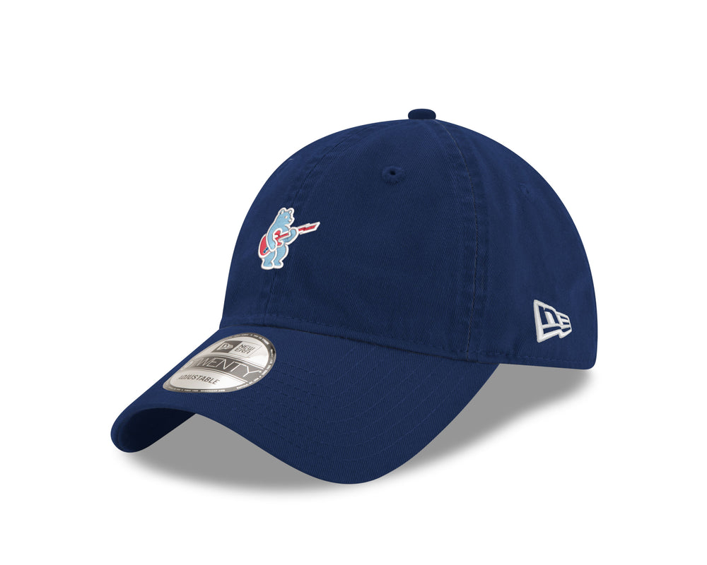 Chicago Cubs Blues Alt Bear Micro 9TWENTY Navy Cap by New Era Caps New Era