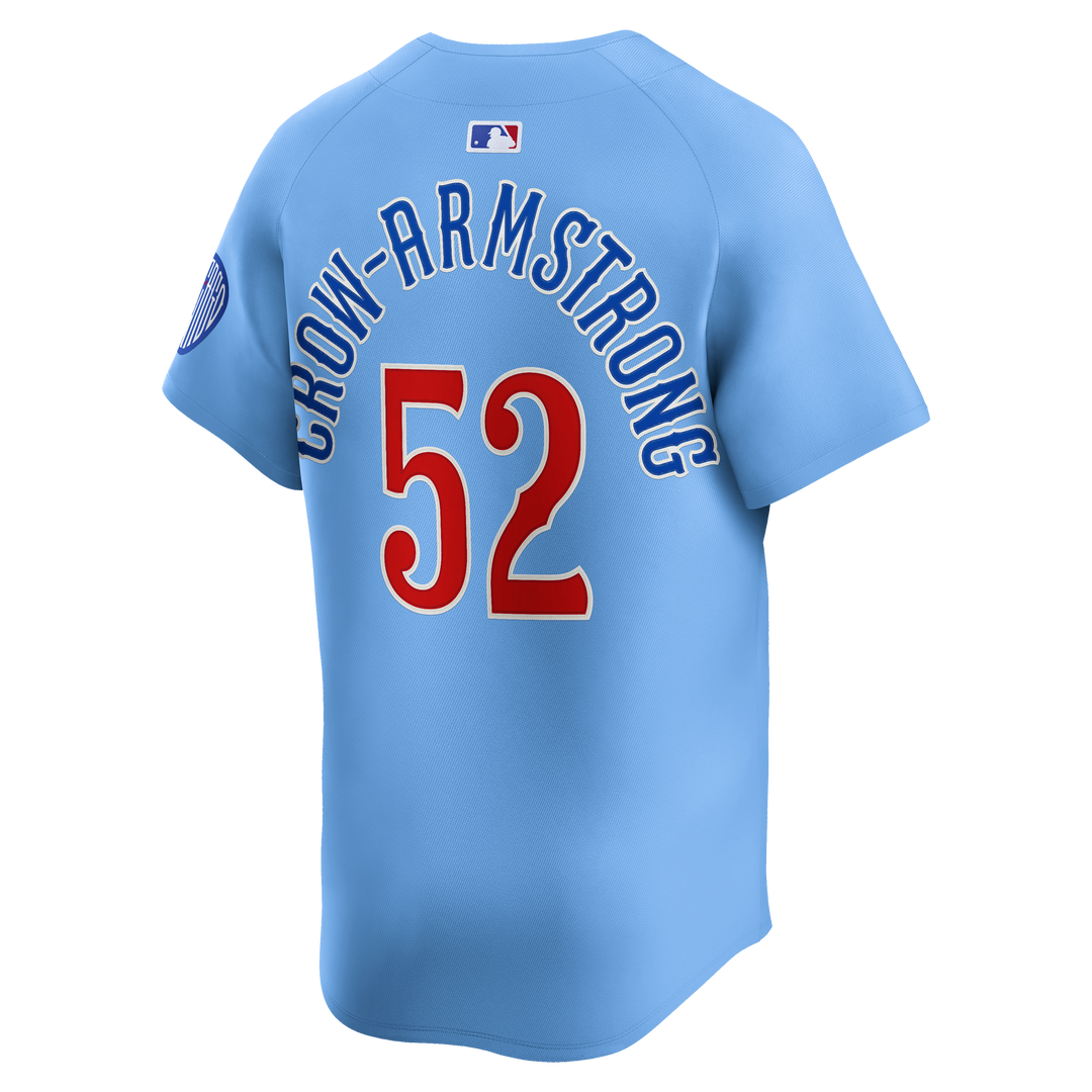 Chicago Cubs Pete Crow-Armstrong Blues Alternate Limited Baby Blue Jersey by Nike Jerseys NIKE