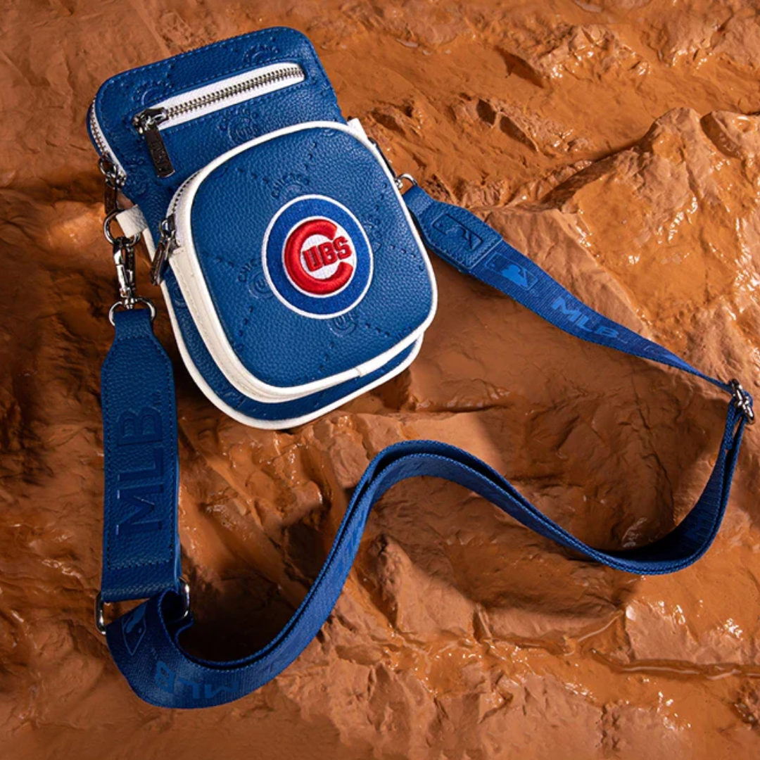 Chicago Cubs Logo Synthetic Leather Mini Crossbody Bag Bags & Backpacks Montana West