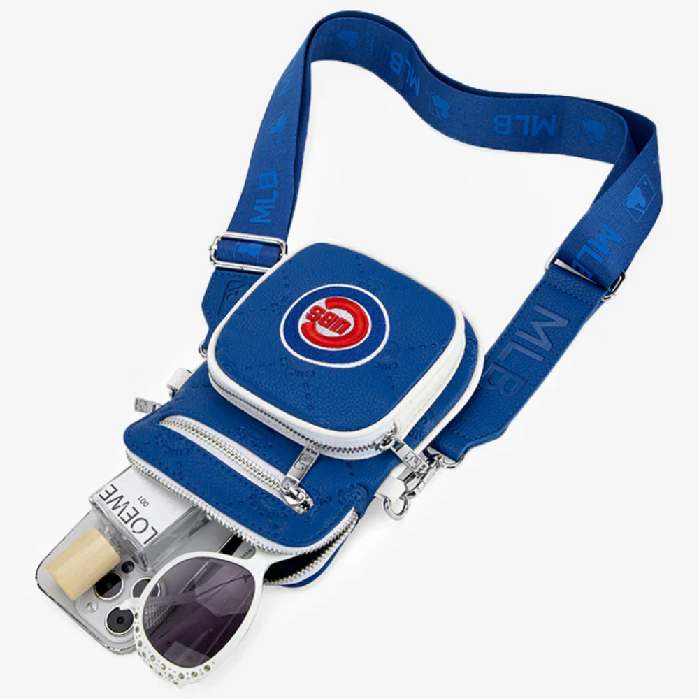 Chicago Cubs Logo Synthetic Leather Mini Crossbody Bag Bags & Backpacks Montana West