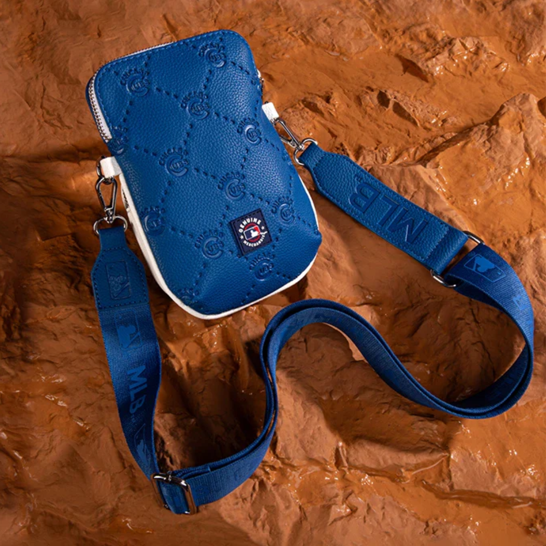 Chicago Cubs Logo Synthetic Leather Mini Crossbody Bag Bags & Backpacks Montana West