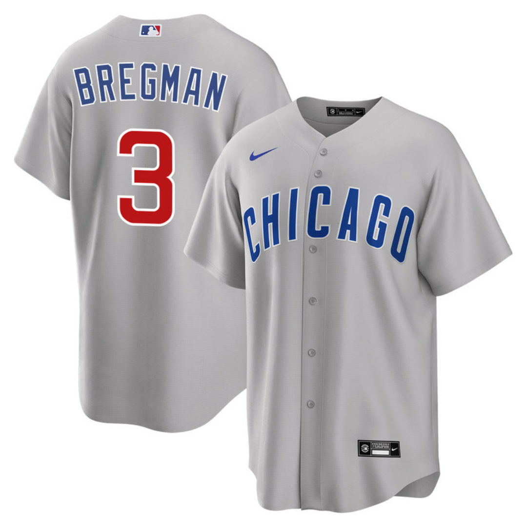 Chicago Cubs Alex Bregman Road Limited Jersey by NIKE Jerseys NIKE