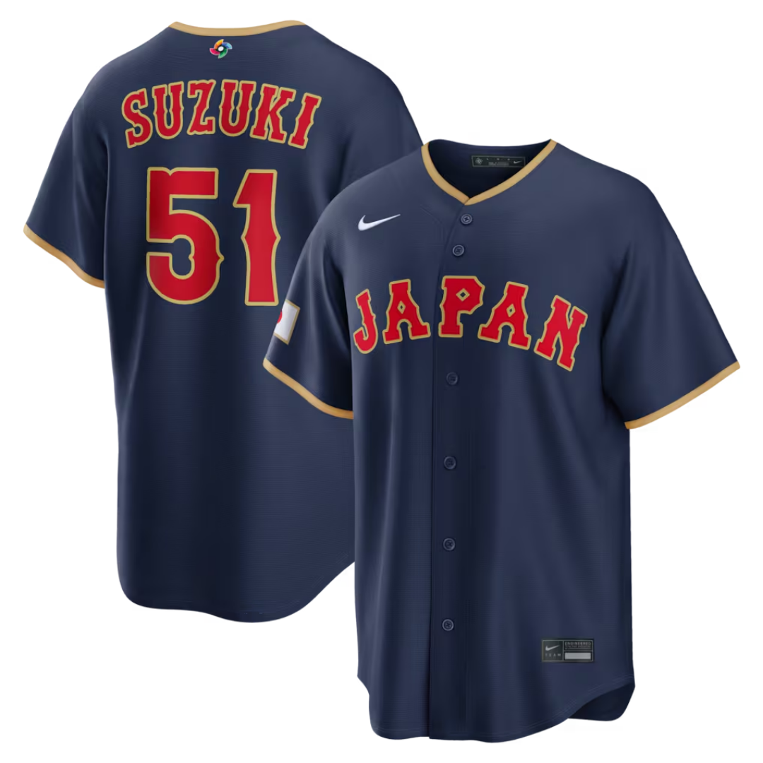 Seiya Suzuki Japan Baseball Adult Jersey by Nike Jerseys NIKE USA
