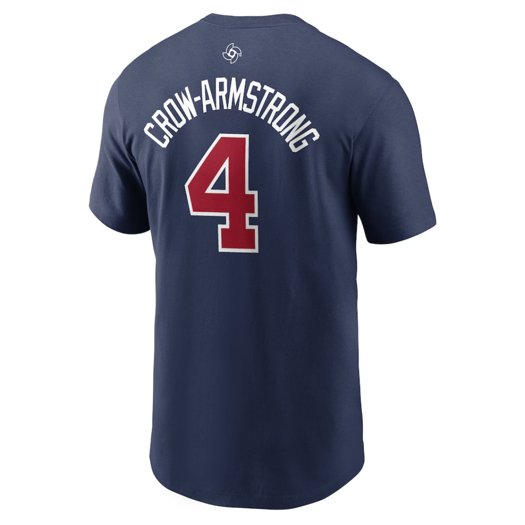 Pete Crow-Armstrong USA Baseball Navy Adult Tee by Nike Shirts Nike
