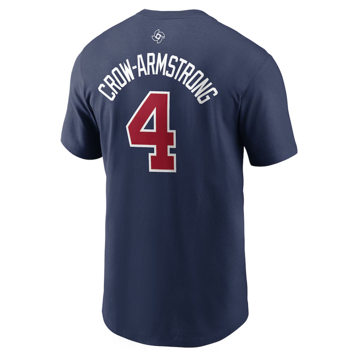 Pete Crow-Armstrong USA Baseball Navy Adult Tee by Nike Shirts Nike