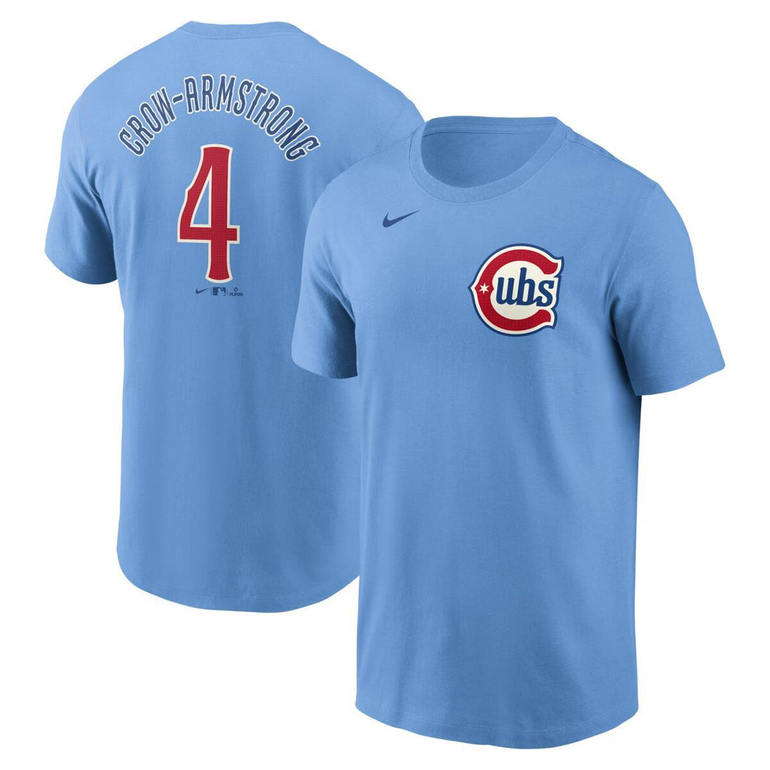 Chicago Cubs Pete Crow-Armstrong Blues Alternate Name & Number Tee by Nike Shirts NIKE USA