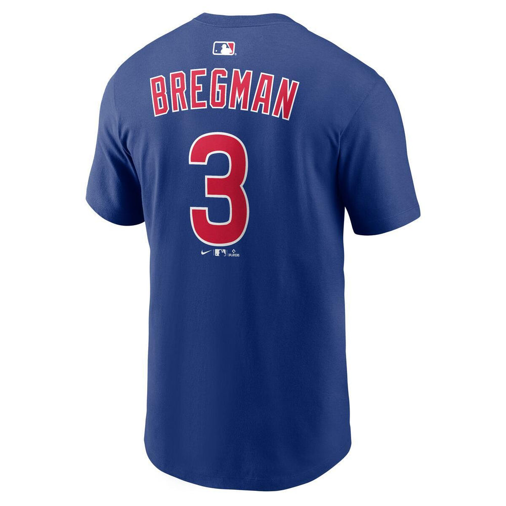 Chicago Cubs Alex Bregman Royal Blue Alternate Name & Number Tee by Nike Shirts NIKE USA