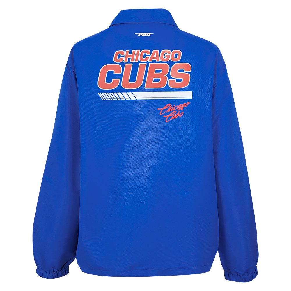 CHICAGO CUBS PRO STANDARD MEN'S FAST LANE COACH JACKET Jackets & Outerwear PRO STANDARD