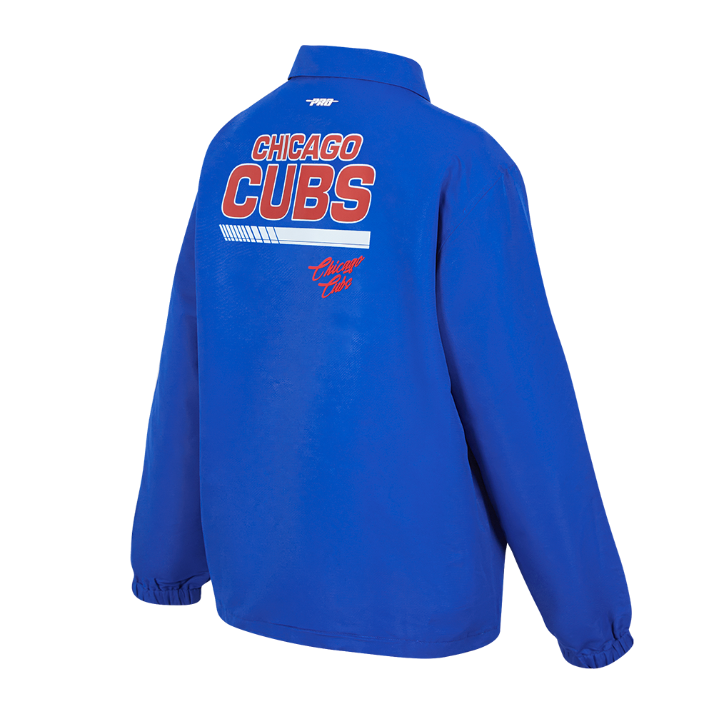 CHICAGO CUBS PRO STANDARD MEN'S FAST LANE COACH JACKET Jackets & Outerwear PRO STANDARD