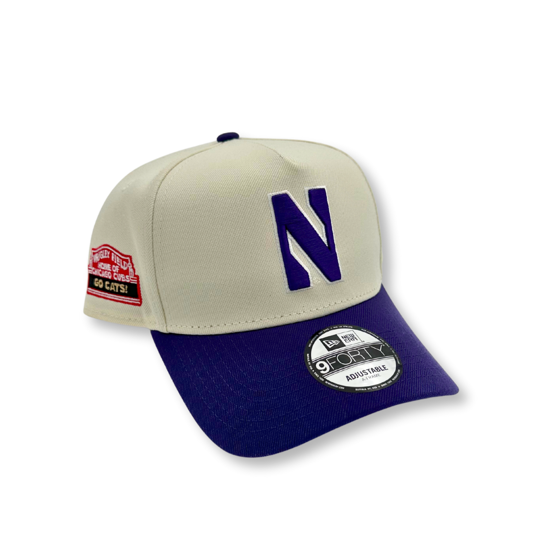 Wrigley Field Northwestern Marquee Snapback Chrome Cap by New Era CAPS Ivy Shop