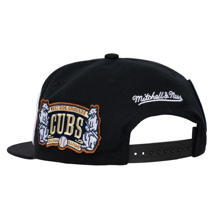 CAA CUB ALL OVER SNAP BLACK MITCHELL n NESS