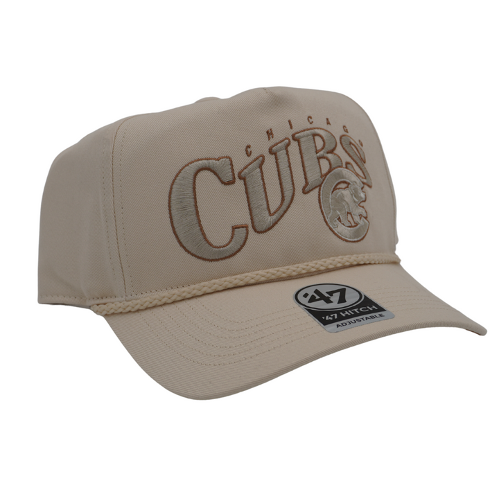 CHICAGO CUBS '47 WALKING BEAR NATURAL HITCH ADJUSTABLE CAP CAPS 47 BRAND