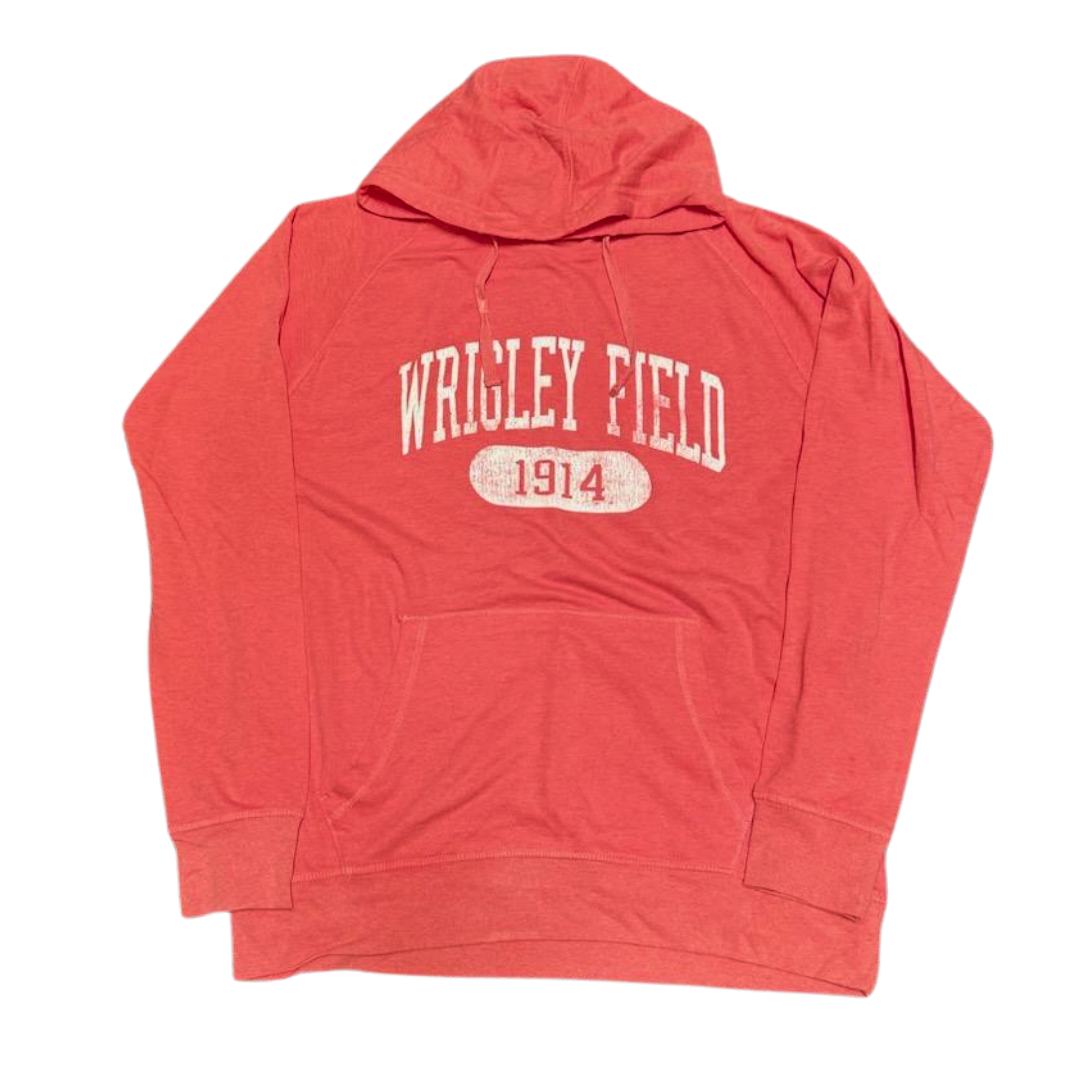 WRIGLEY FIELD HEATHER RED AND PINK HOODIE Sweatshirts & Hoodies FUNDY