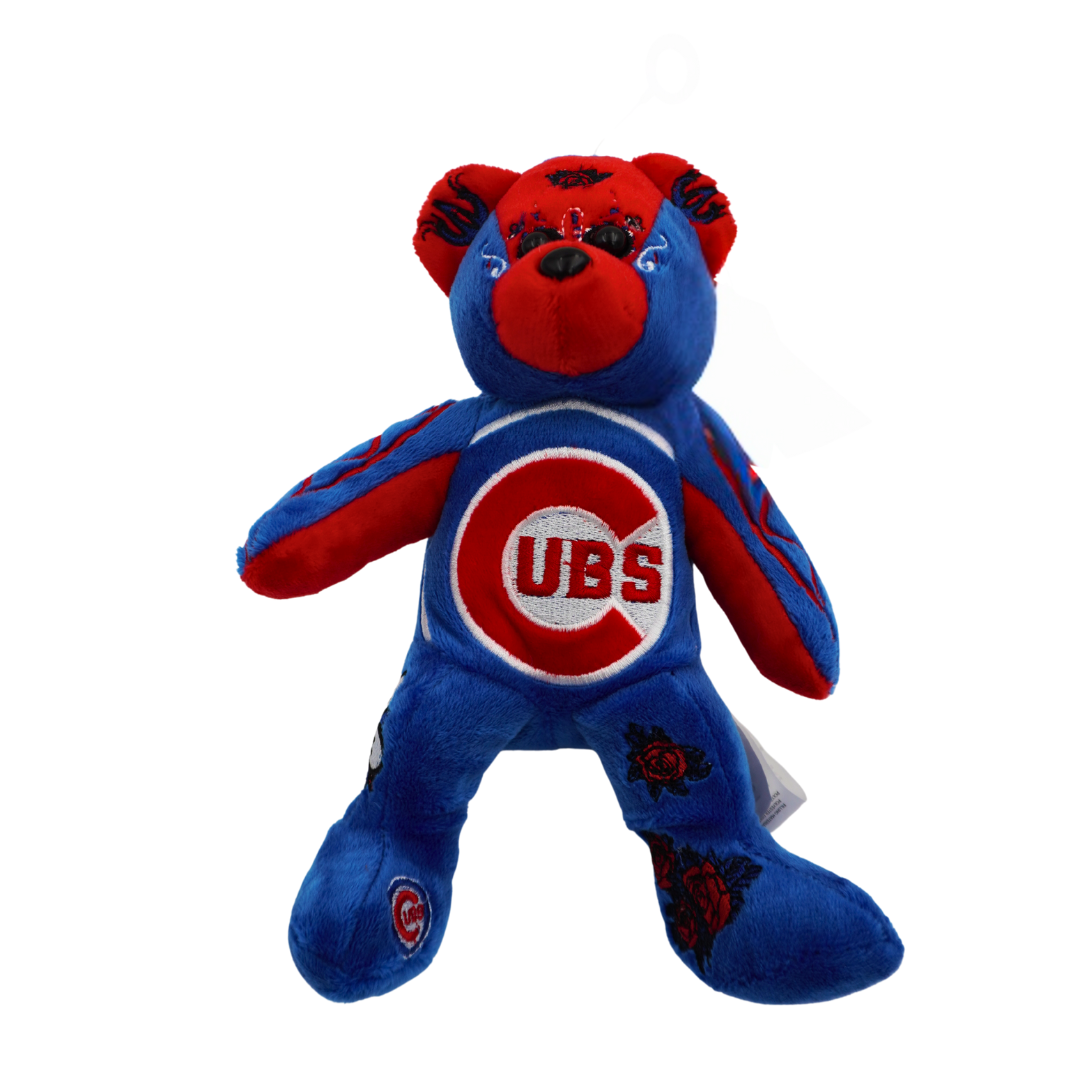 Chicago Cubs Day of the Dead Beanbag Bear Plush PLUSH FOREVER COLLECTIBLES