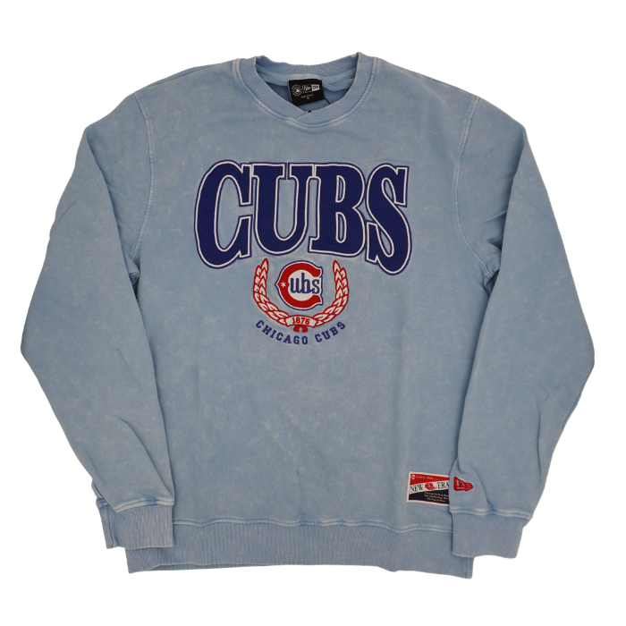 Chicago Cubs Blues Alternate Logo Crest Crewneck Sweatshirt by New Era Sweatshirts & Hoodies New Era