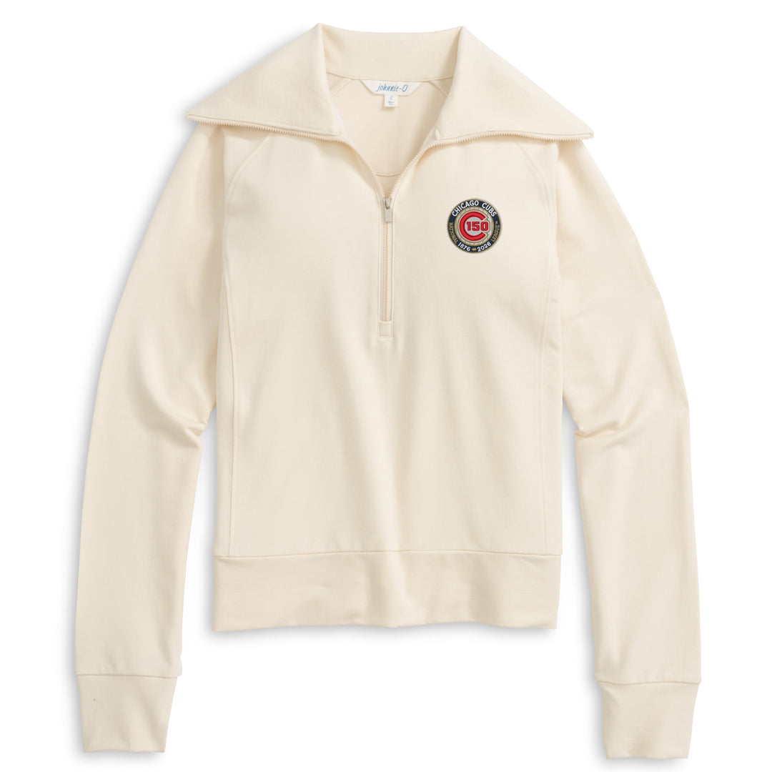 Chicago Cubs 150th Anniversary Women's Eliza Half Zip by Johnnie-O Jackets JOHNNIE O