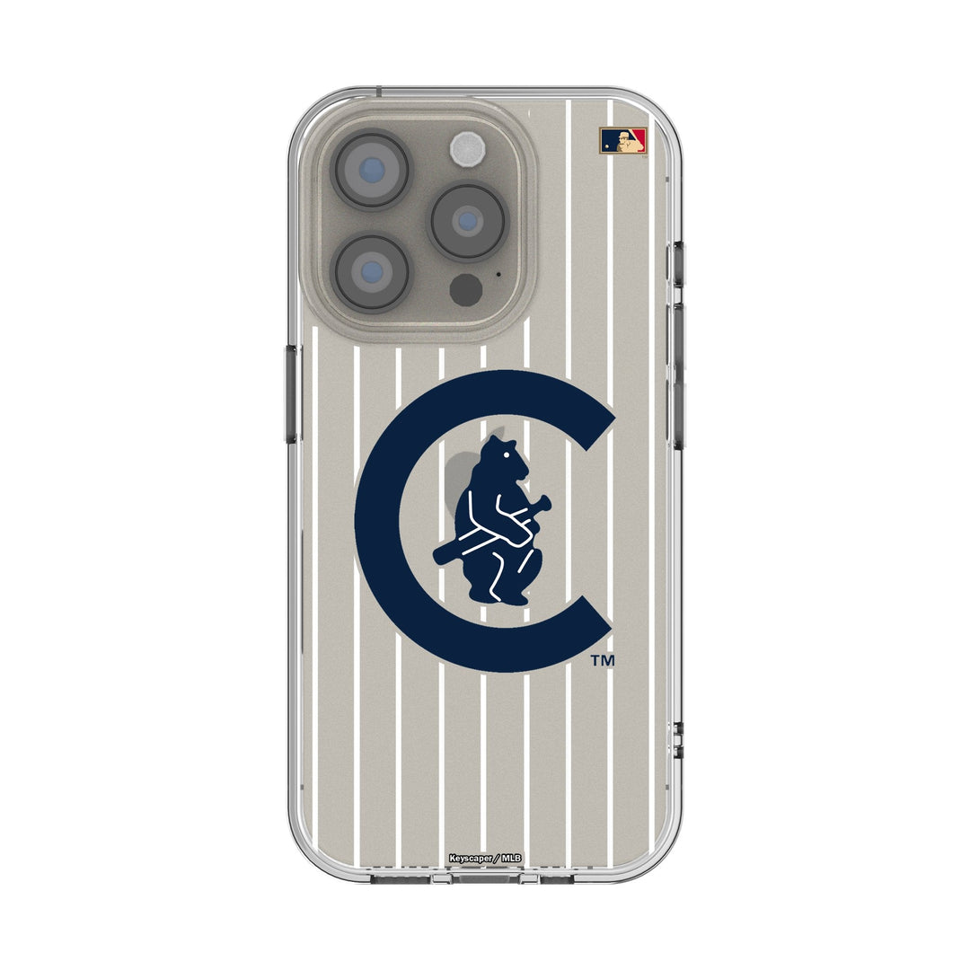 Chicago Cubs 1911-1912 - Cooperstown Collection Pinstripe Clear Phone Case for Apple iPhone Phone Cases Keyscaper