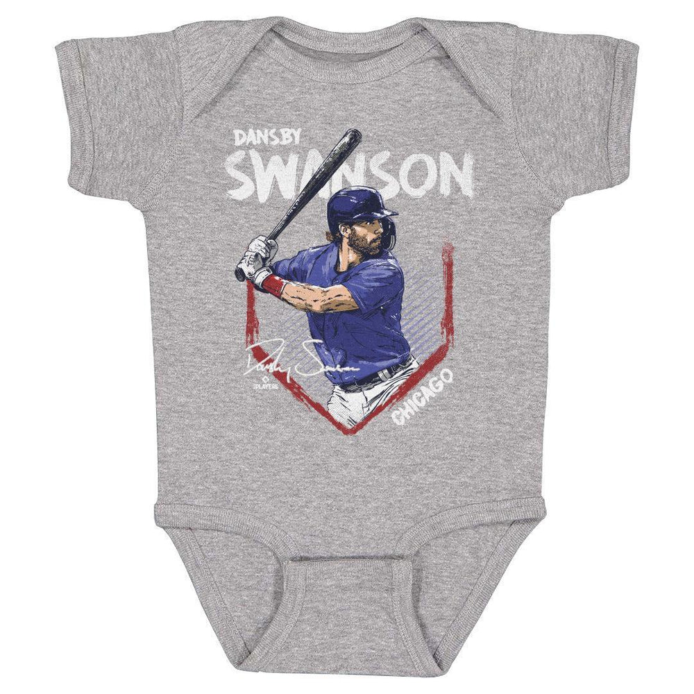 Chicago Cubs Dansby Swanson Base Onesie Kids Baby Onesie 500 LEVEL