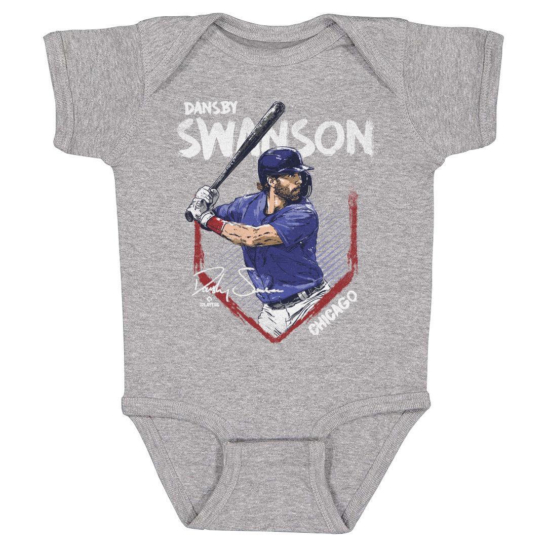 Chicago Cubs Dansby Swanson Base Onesie Kids Baby Onesie 500 LEVEL