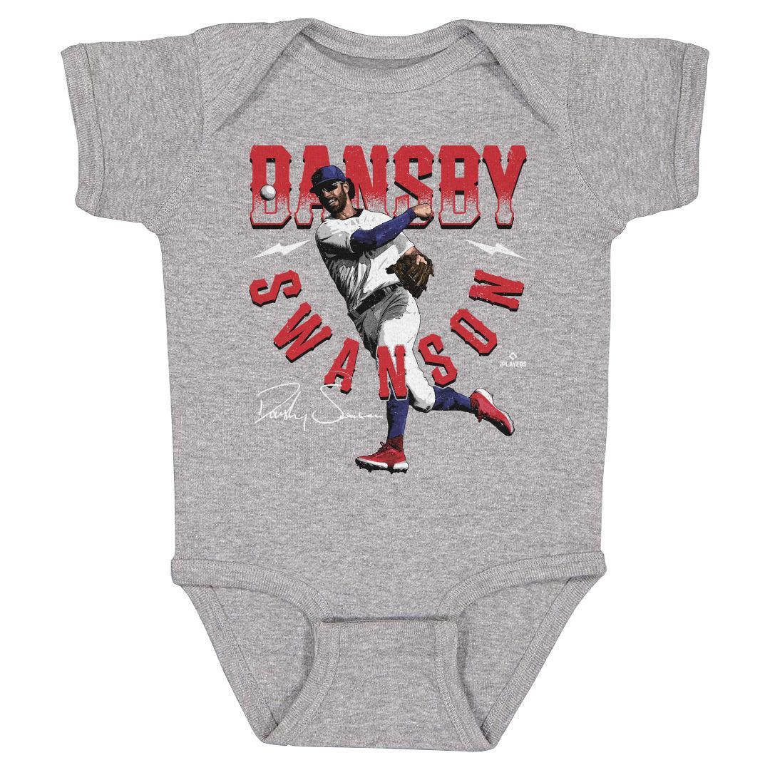 Chicago Cubs Dansby Swanson Bold Onesie Kids Baby Onesie 500 LEVEL