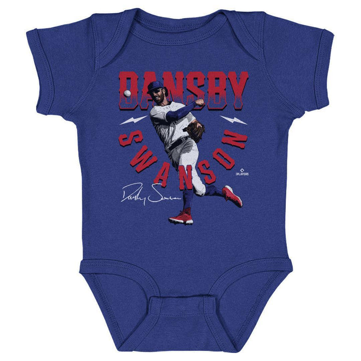 Chicago Cubs Dansby Swanson Bold Onesie Kids Baby Onesie 500 LEVEL