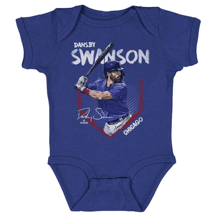 Chicago Cubs Dansby Swanson Base Onesie Kids Baby Onesie 500 LEVEL