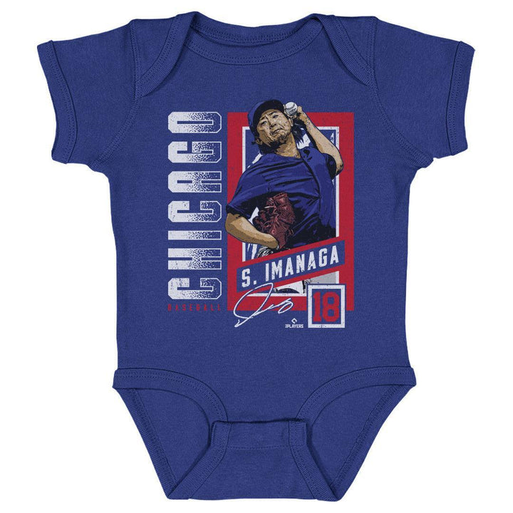 Chicago Cubs Shota Imanaga Card Onesie Kids Baby Onesie 500 LEVEL