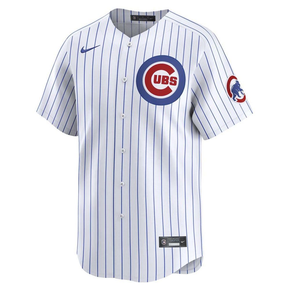 Chicago Cubs Men's Home Limited Custom Jersey by Nike Jerseys Nike