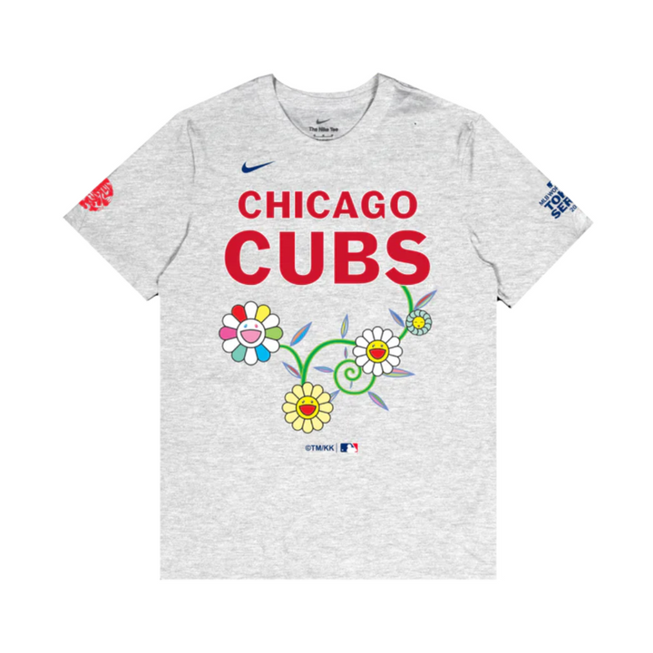 Chicago Cubs x Murakami Team Grey T-Shirt by Nike Short Sleeve Tees Nike