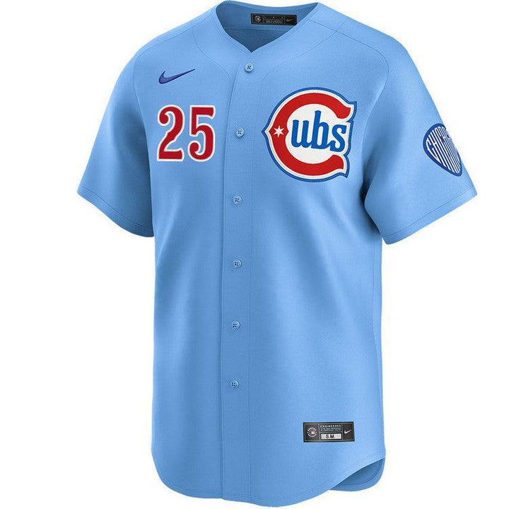 Chicago Cubs Moisés Ballesteros Blues Alternate Limited Baby Blue Jersey by Nike Jerseys Nike