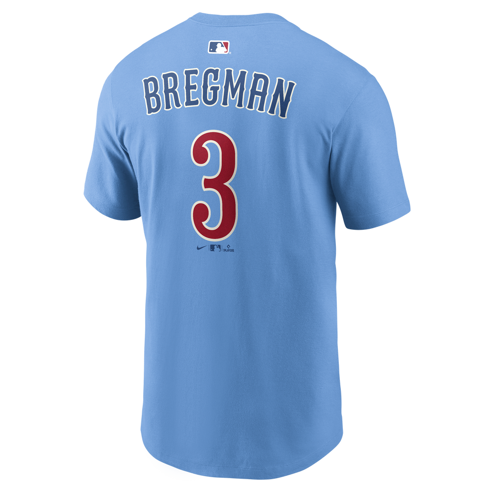 Chicago Cubs Alex Bregman Blues Alternate Name & Number Fuse Tee by Nike Shirts Nike
