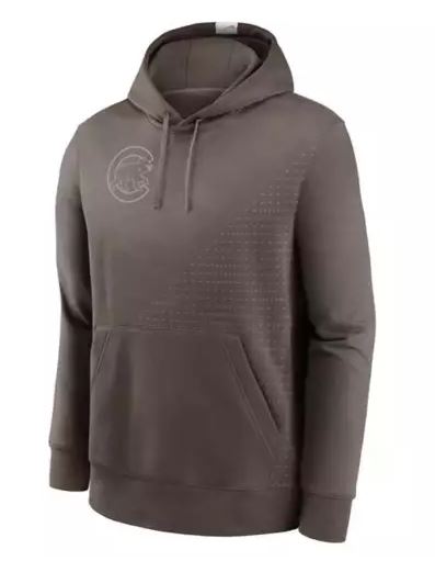 CHICAGO CUBS NIKE MEN'S WALKING BEAR BROWN STATEMENT HOODIE Sweatshirts & Hoodies NIKE