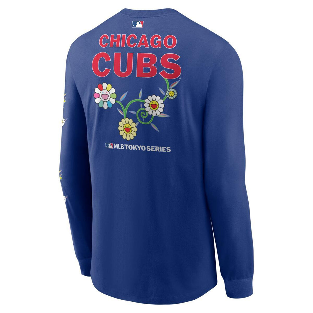 Chicago Cubs x Murakami Multi Icon Long Sleeve Royal T-Shirt by Nike Long Sleeve Tees Nike