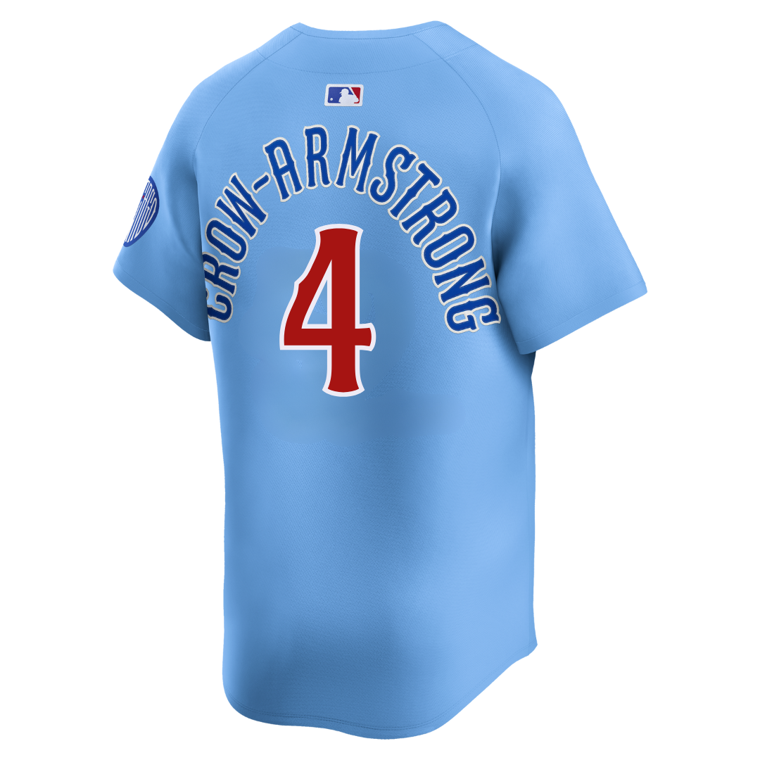 Chicago Cubs Pete Crow-Armstrong Blues Alternate Limited Baby Blue Jersey by Nike Jerseys NIKE