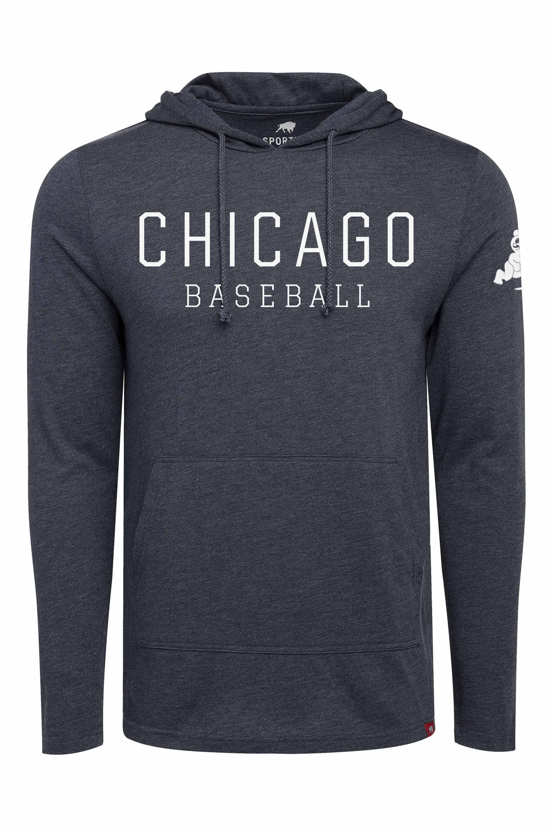 Wrigley Field Rowan Long Sleeve Saphire Hood by Sportiqe SPORTIQE