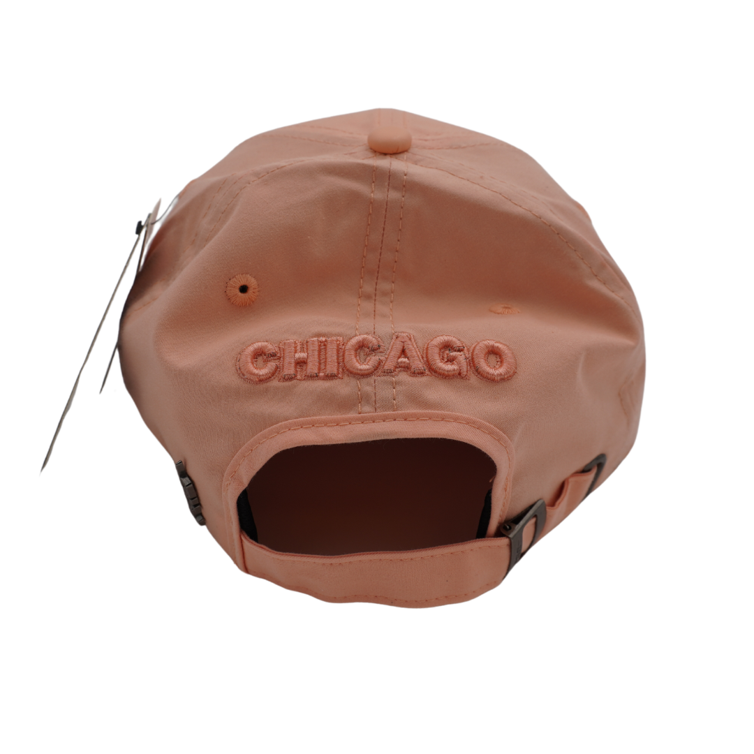 CHICAGO CUBS PRO STANDARD BULLSEYE CORAL ADJUSTABLE CAP