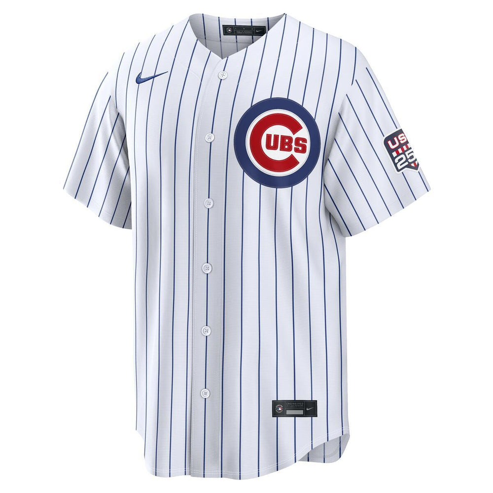 Chicago Cubs Michael Busch Home USA 250 Jersey by Nike50 NIKE USA