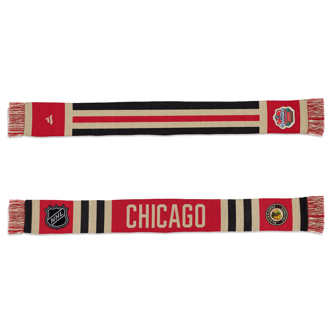 Chicago Blackhawks Fanatics 2025 NHL Winter Classic Scarf Accessories FANATICS