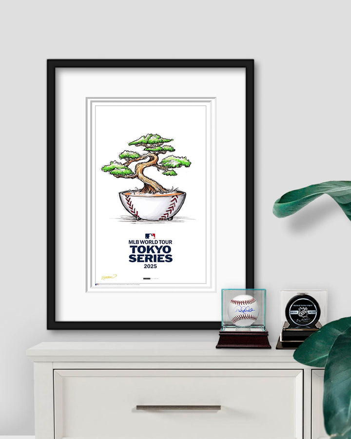 2025 MLB Tokyo Series Sketch Limited Edition Art Print Art Print S. Preston Art + Designs