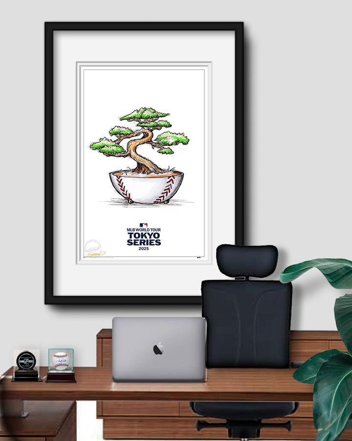 2025 MLB Tokyo Series Sketch Limited Edition Art Print Art Print S. Preston Art + Designs