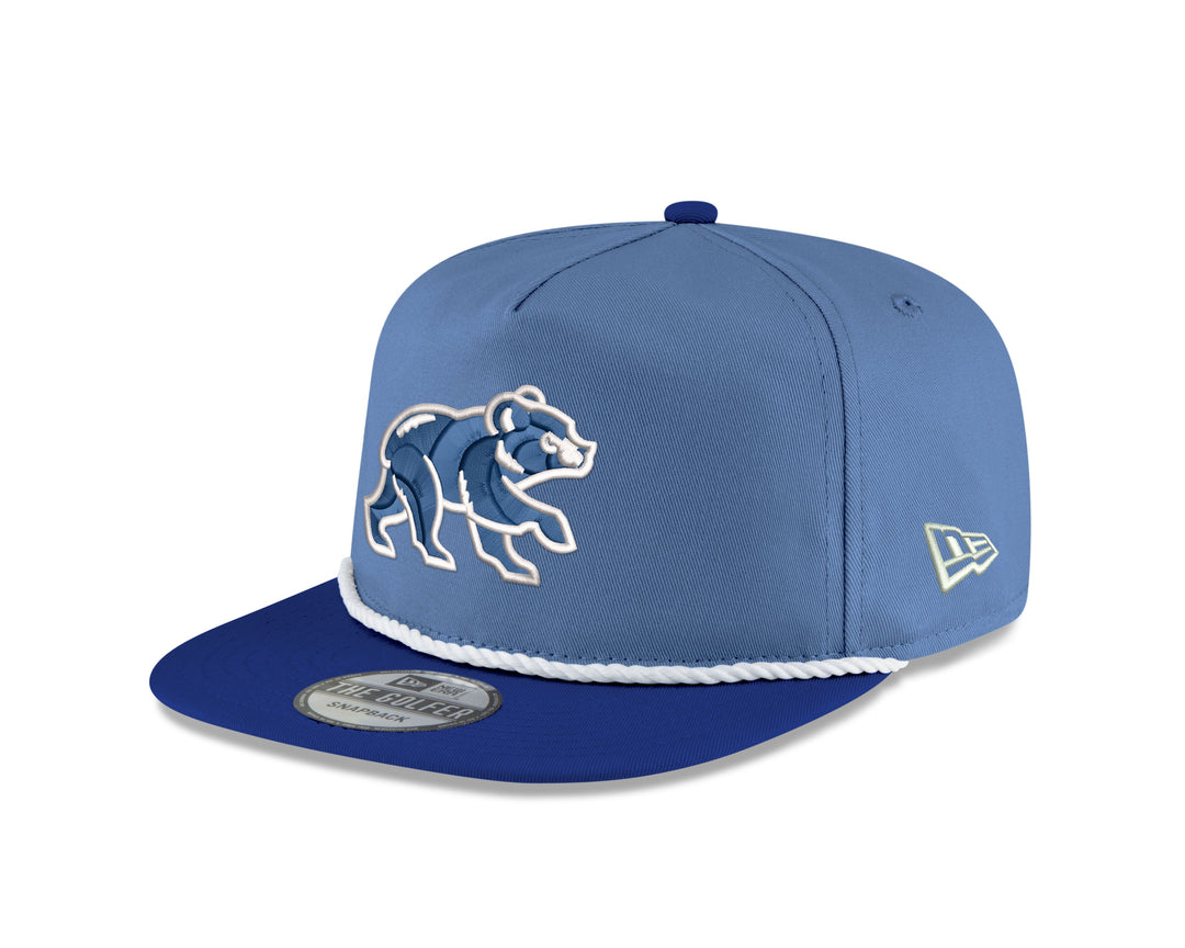 CHICAGO CUBS NEW ERA WALKING BEAR TWO TONE BLUE GOLFER CAP Caps NEW ERA CAP COMPANY INC