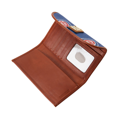 CHICAGO CUBS DOONEY & BOURKE BULLSEYE MONOGRAM WALLET