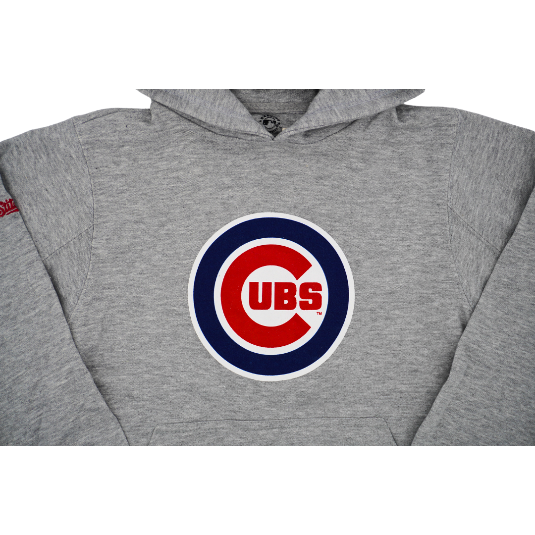 CHICAGO CUBS DYNASTY YOUTH BULLSEYE HEATHER GREY HOODIE Sweatshirts & Hoodies DYNASTY APPAREL