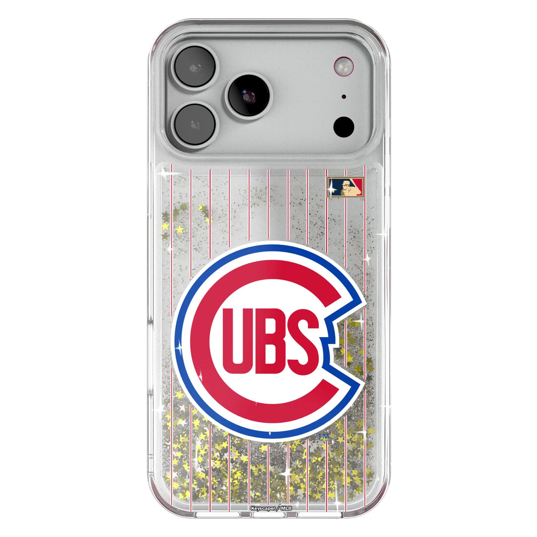 Chicago Cubs 1948-1956 - Cooperstown Collection Pinstripe Glitter Phone Case Phone Cases Keyscaper