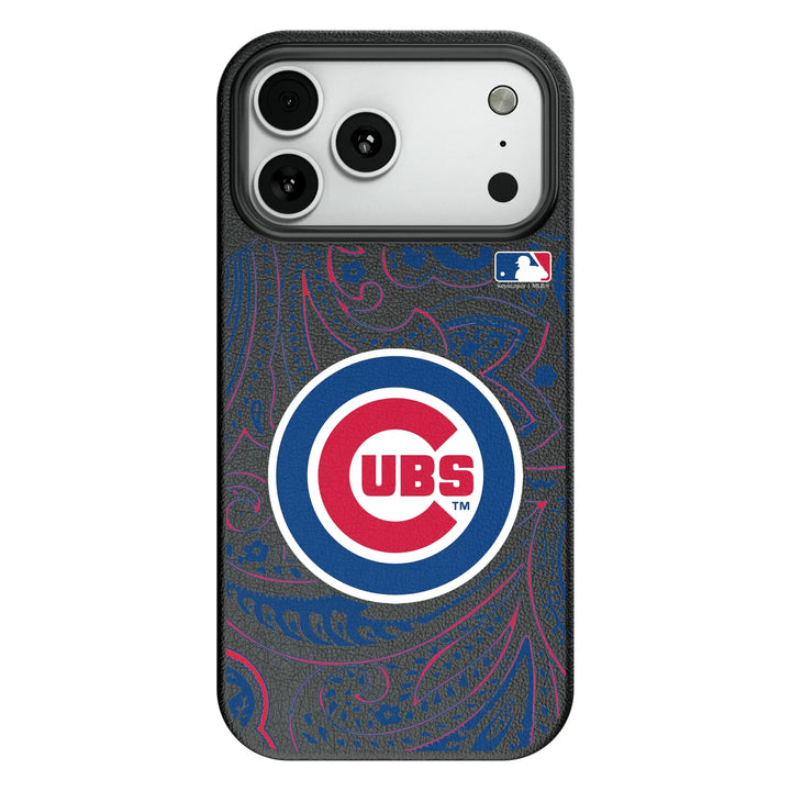 Chicago Cubs Paisley MagSafe Compatible Phone Case for Apple iPhone Phone Cases Keyscaper