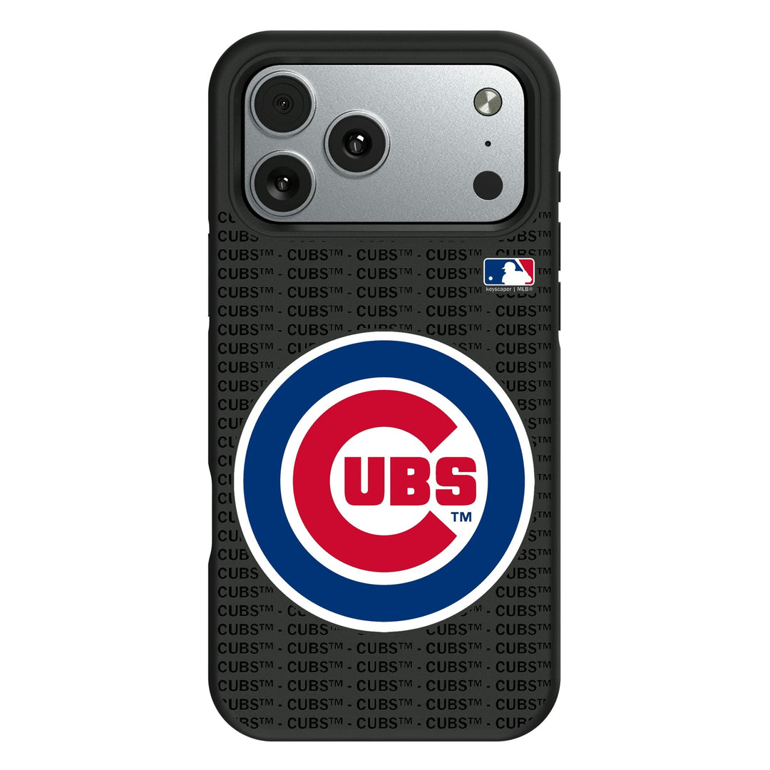 Chicago Cubs Text Backdrop Bump Phone Case