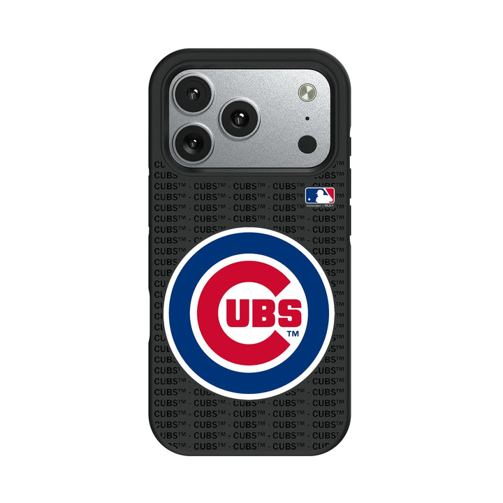 Chicago Cubs Text Backdrop Bump Phone Case