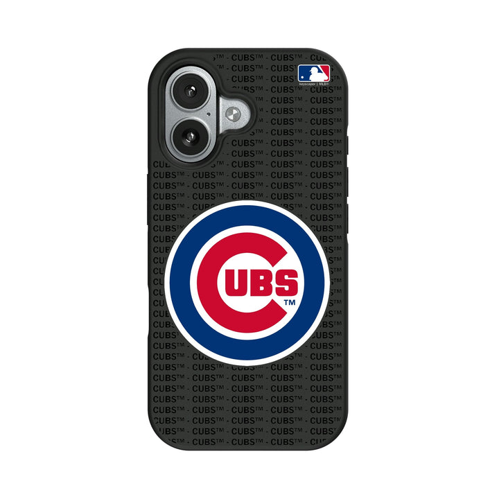 Chicago Cubs Text Backdrop Bump Phone Case